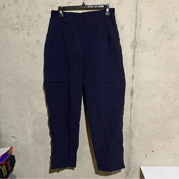 World Wide Sportsman Mens Convertible PANTS Fishing Zip Off Shorts Navy M - Picture 1 of 13